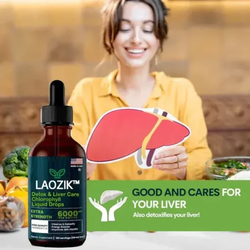 LAOZIK™ Natural Chlorophyll Drops – Powerful Detoxification & Complete Liver Care