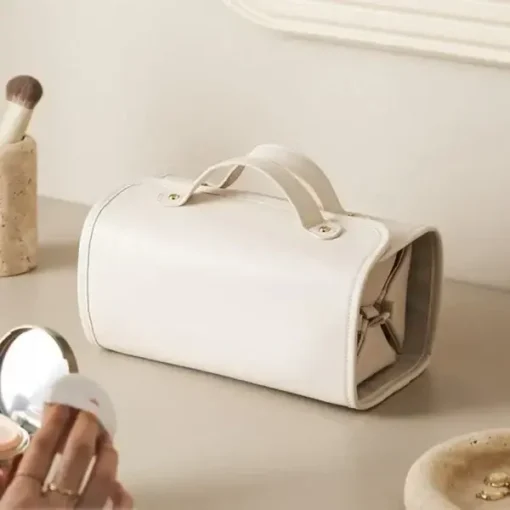 Leather Waterproof Cosmetic Bag