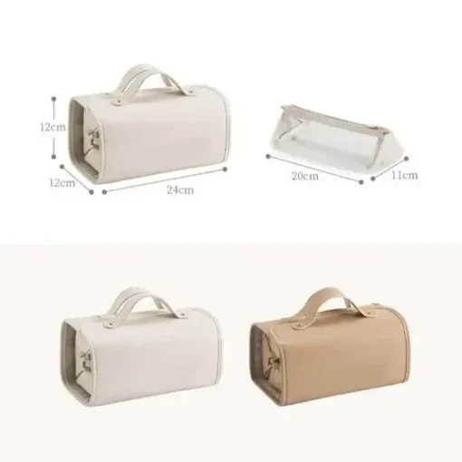 Leather Waterproof Cosmetic Bag - Image 5