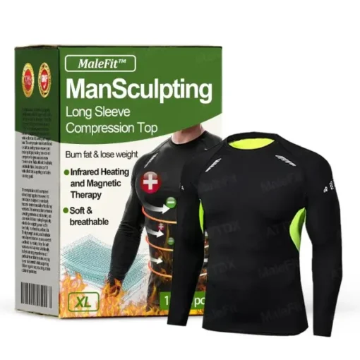 MaleFit™ ManSculpting Long Sleeve Compression Top - Image 10