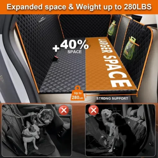 ODEIUN 2.0™м-HardBottom Dog Car seatProtector - Image 6