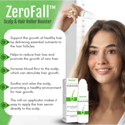 ZeroFall™ Scalp & Hair Roller Booster – Proven and Tested by Dermatologist - Image 2